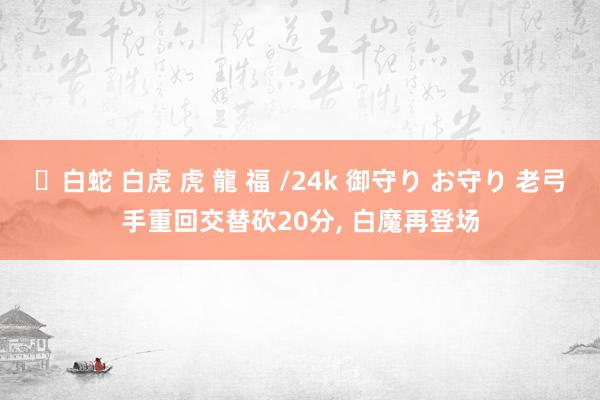 ✨白蛇 白虎 虎 龍 福 /24k 御守り お守り 老弓手重回交替砍20分， 白魔再登场